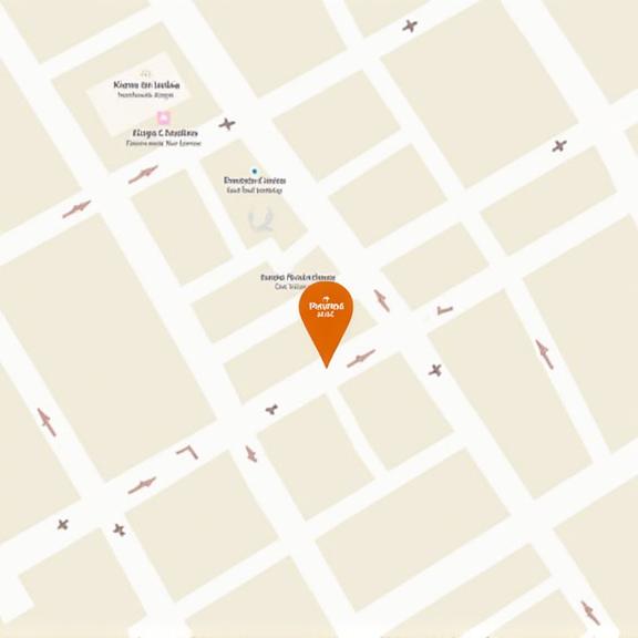 京都のKimono Canvasの場所を示す地図。